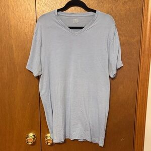 J. Crew Light Blue V-Neck Tee